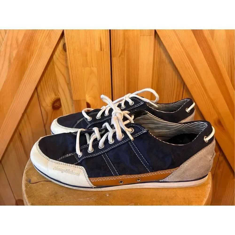 Tommy Bahama Relax Harbor Island Casual Sneakers Blue Mens US Size 10 Read